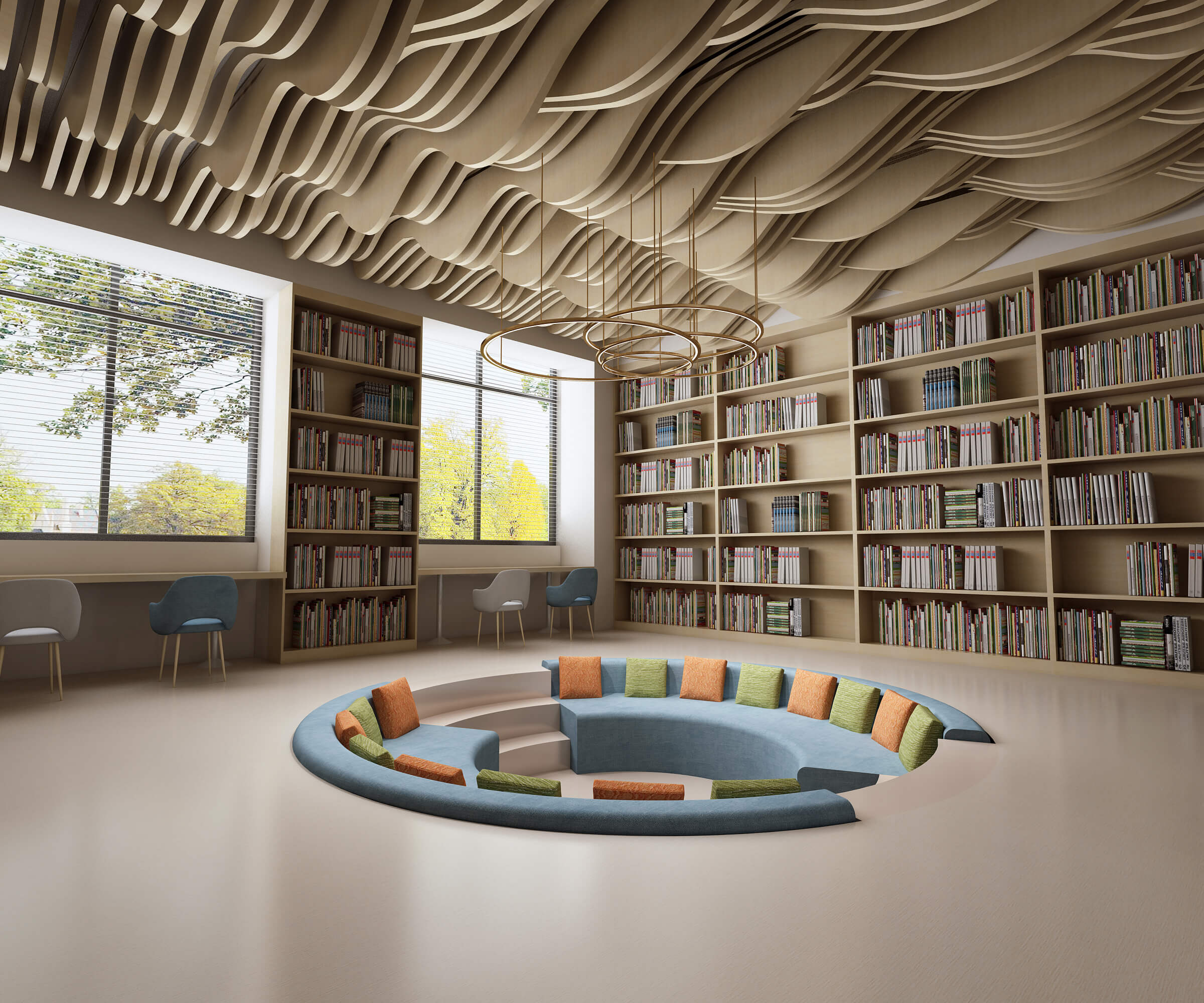 2021下半年，图书馆设计_文化室内空间的5个提高发展趋势你掌握了没有